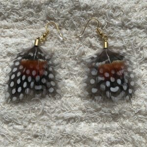 Boucles d'oreille en plume Courtes