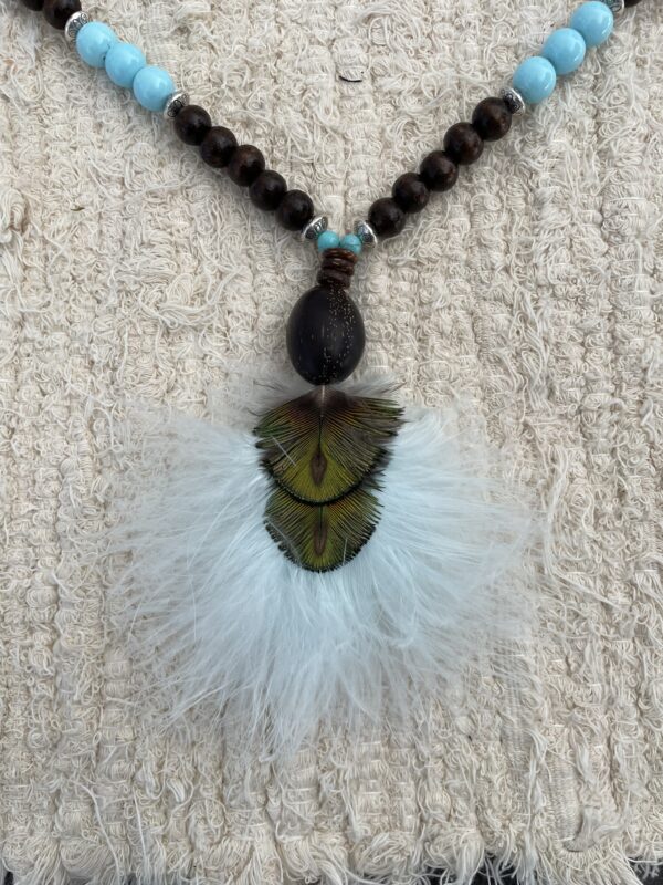 Collier plume d'autruche – Image 2