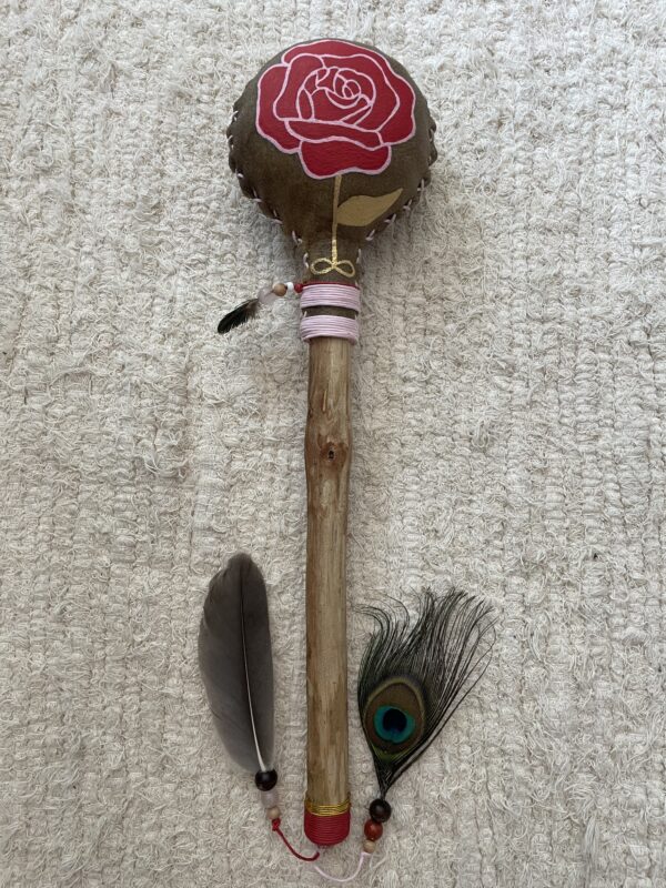 Grand hochet Thème Rose et unité
